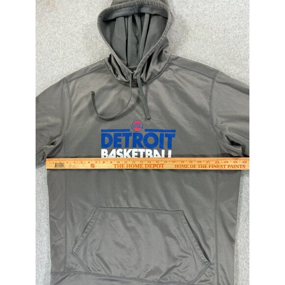 Detroit Pistons NBA Warmup Hoodie Sweatshirt (Men's XL)‎ Gray - Picture 7 of 11